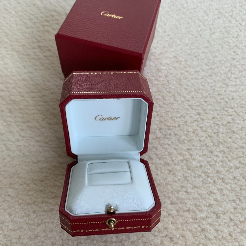 CARTIER Bridal ring white slit BOX